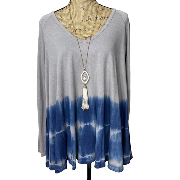 Very J Boutique Tie Dye Tunic Boho Oversized Fit - Picture 2 of 10